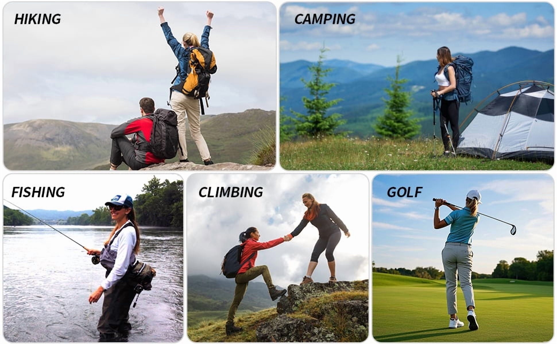 Rosvigor Womens Hiking Pants Lightweight Cargo Joggers Quick Dry Pants Athletic Travel Trousers