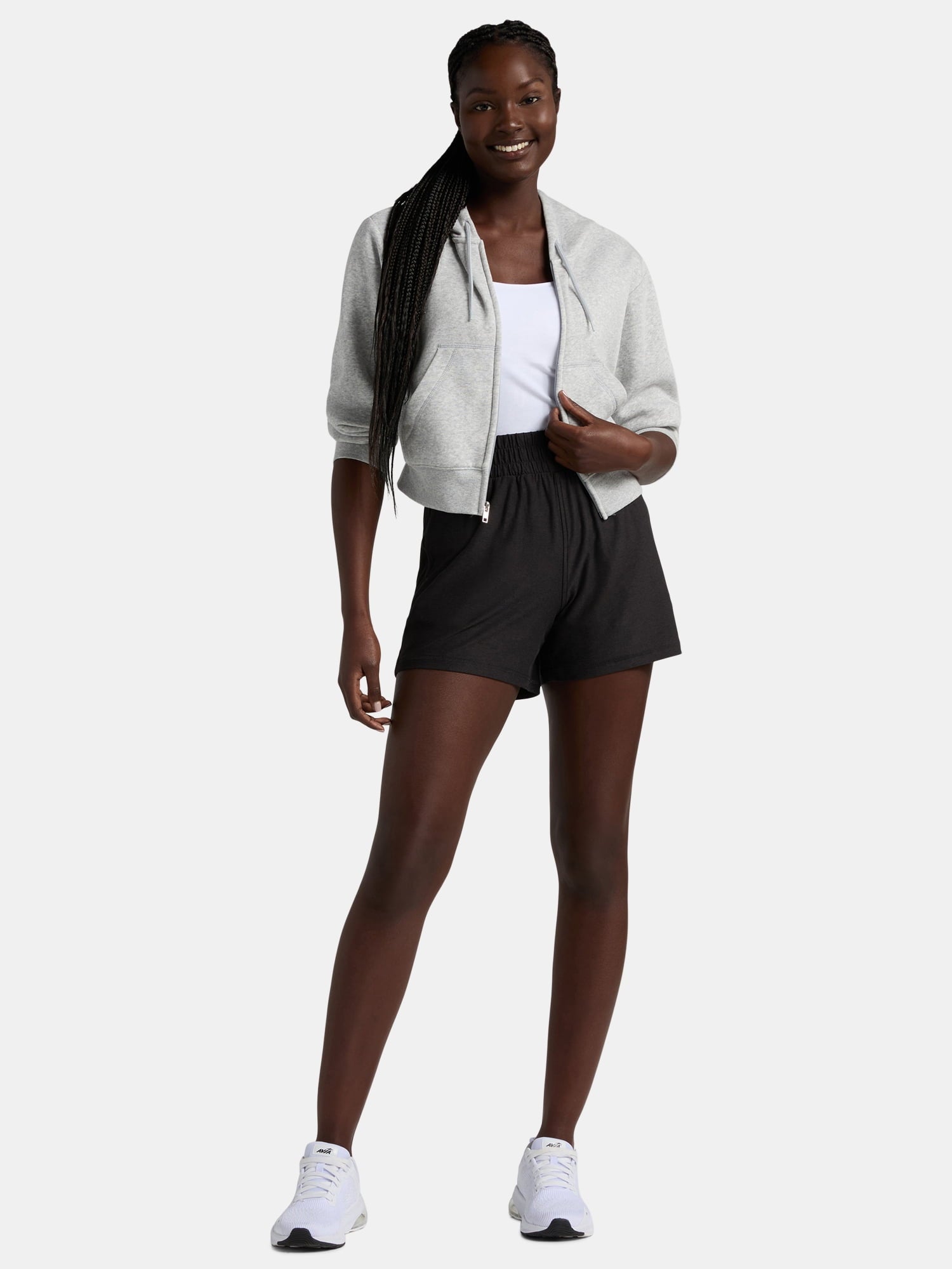 Athletic Works Women's and Women’s Plus ButterCore Soft Performance Gym Shorts, Available in 1, 2 and 5-Pack, Sizes XS-4X