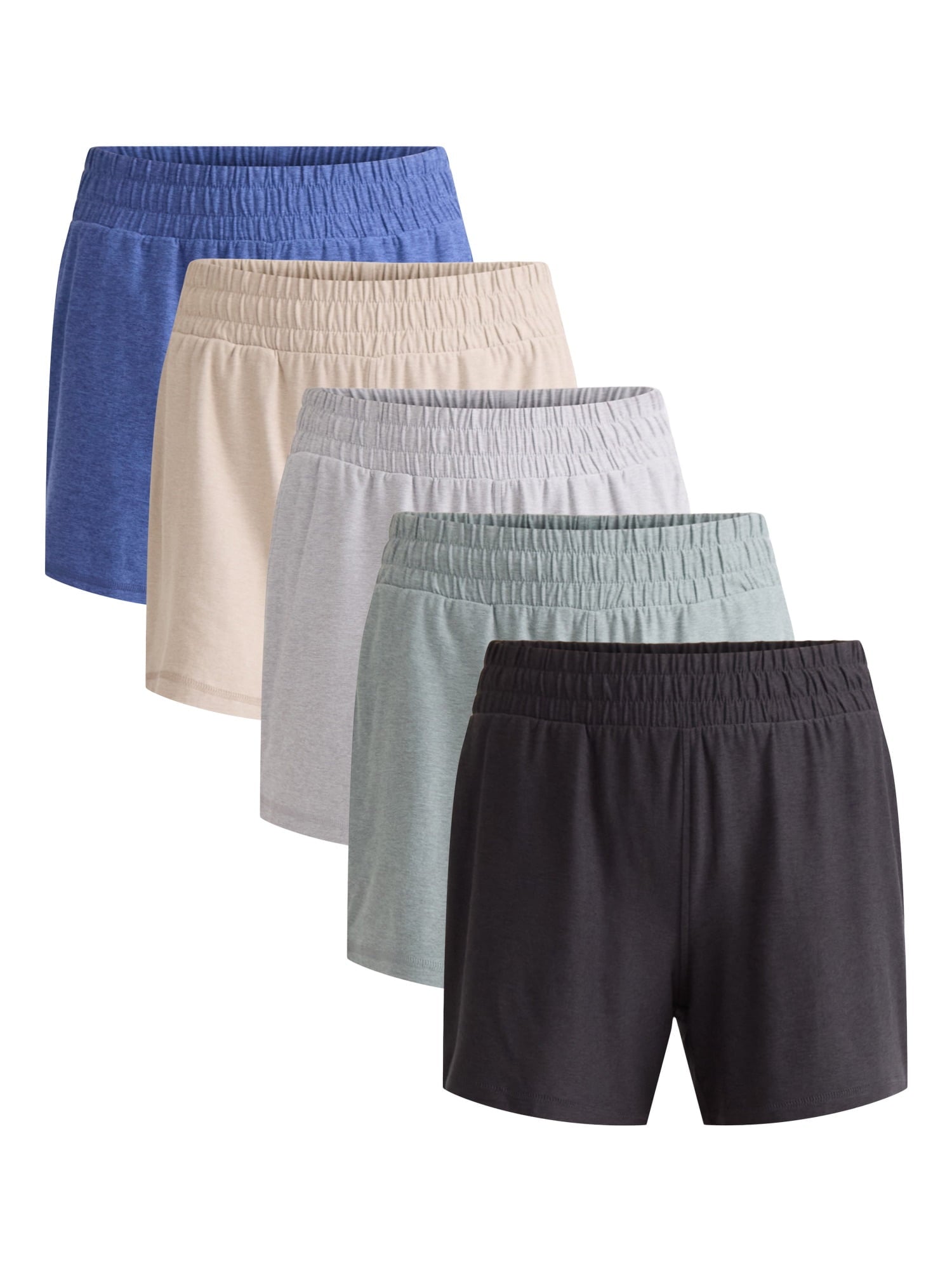 Athletic Works Women's and Women’s Plus ButterCore Soft Performance Gym Shorts, Available in 1, 2 and 5-Pack, Sizes XS-4X