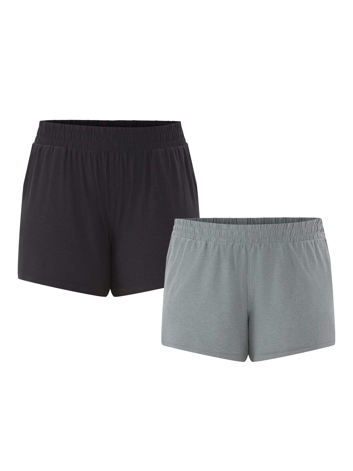 Athletic Works Women's and Women’s Plus ButterCore Soft Performance Gym Shorts, Available in 1, 2 and 5-Pack, Sizes XS-4X