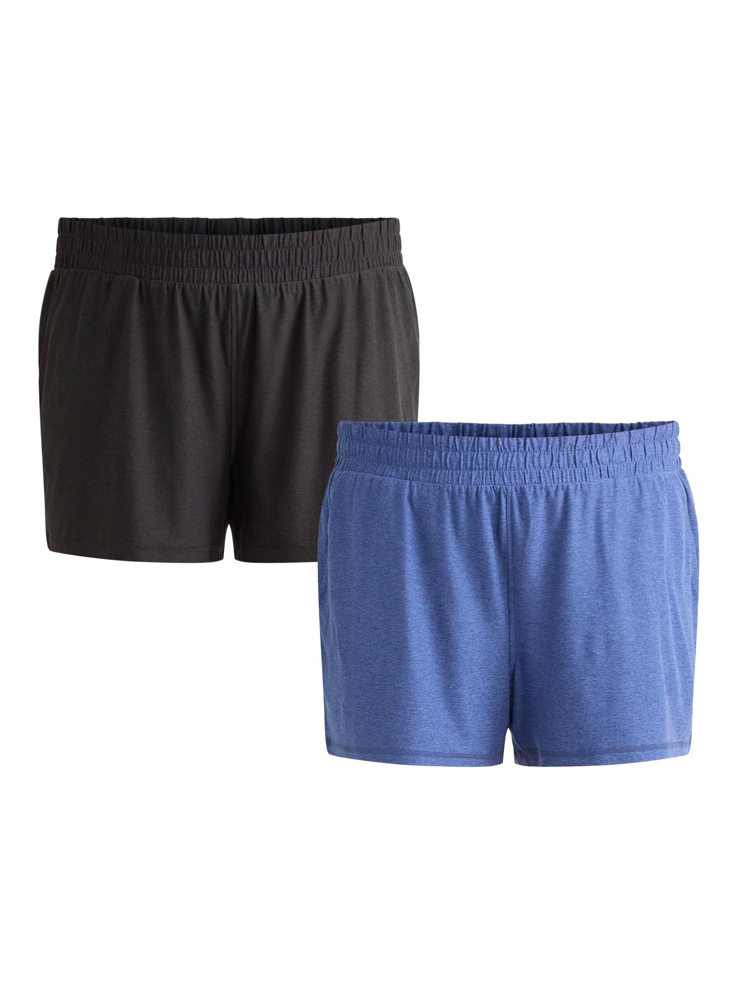 Athletic Works Women's and Women’s Plus ButterCore Soft Performance Gym Shorts, Available in 1, 2 and 5-Pack, Sizes XS-4X