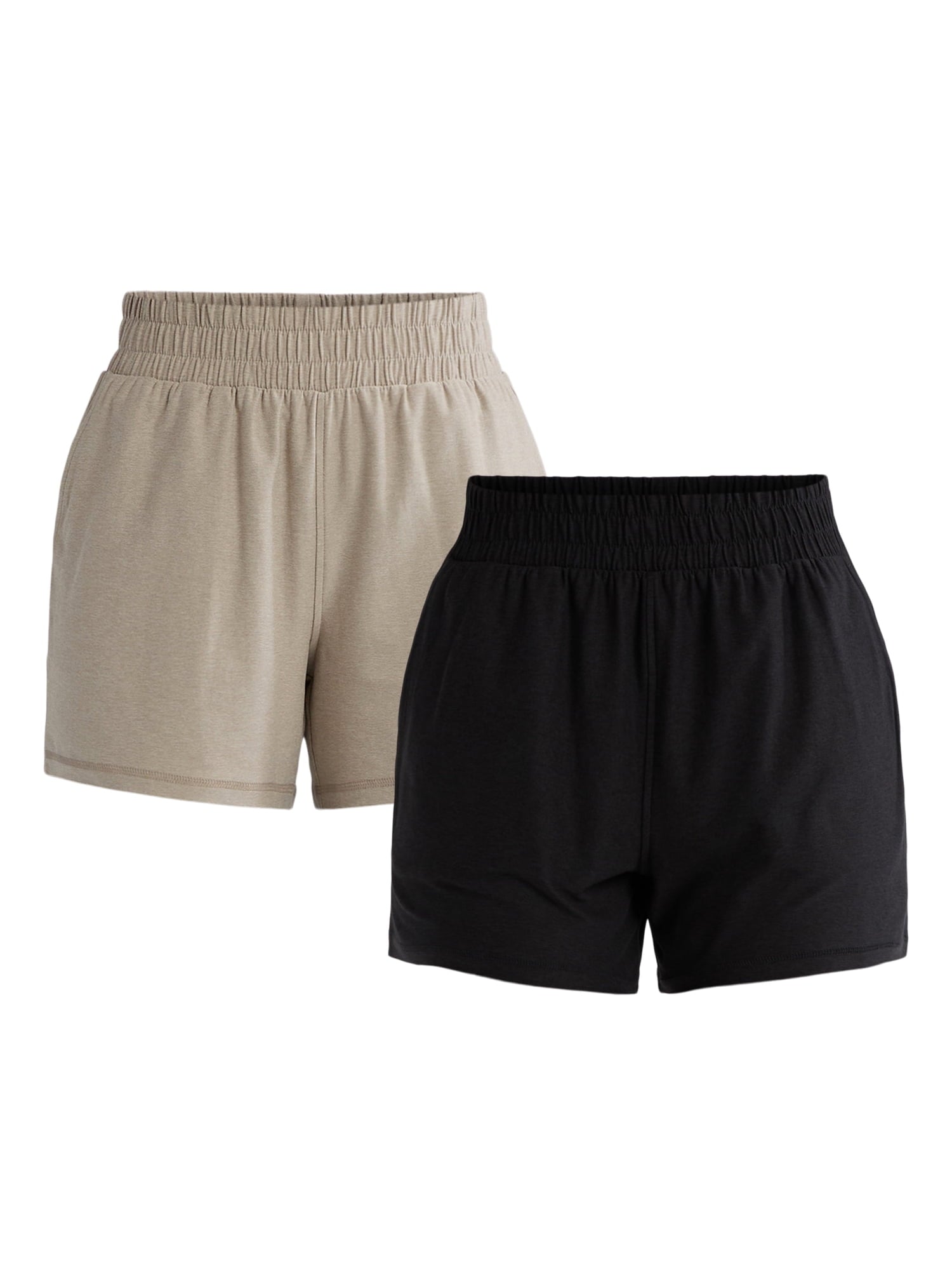 Athletic Works Women's and Women’s Plus ButterCore Soft Performance Gym Shorts, Available in 1, 2 and 5-Pack, Sizes XS-4X