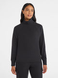 Avia Women's Corded Open Neck Polo Top with Long Sleeves, Sizes XS-3XL
