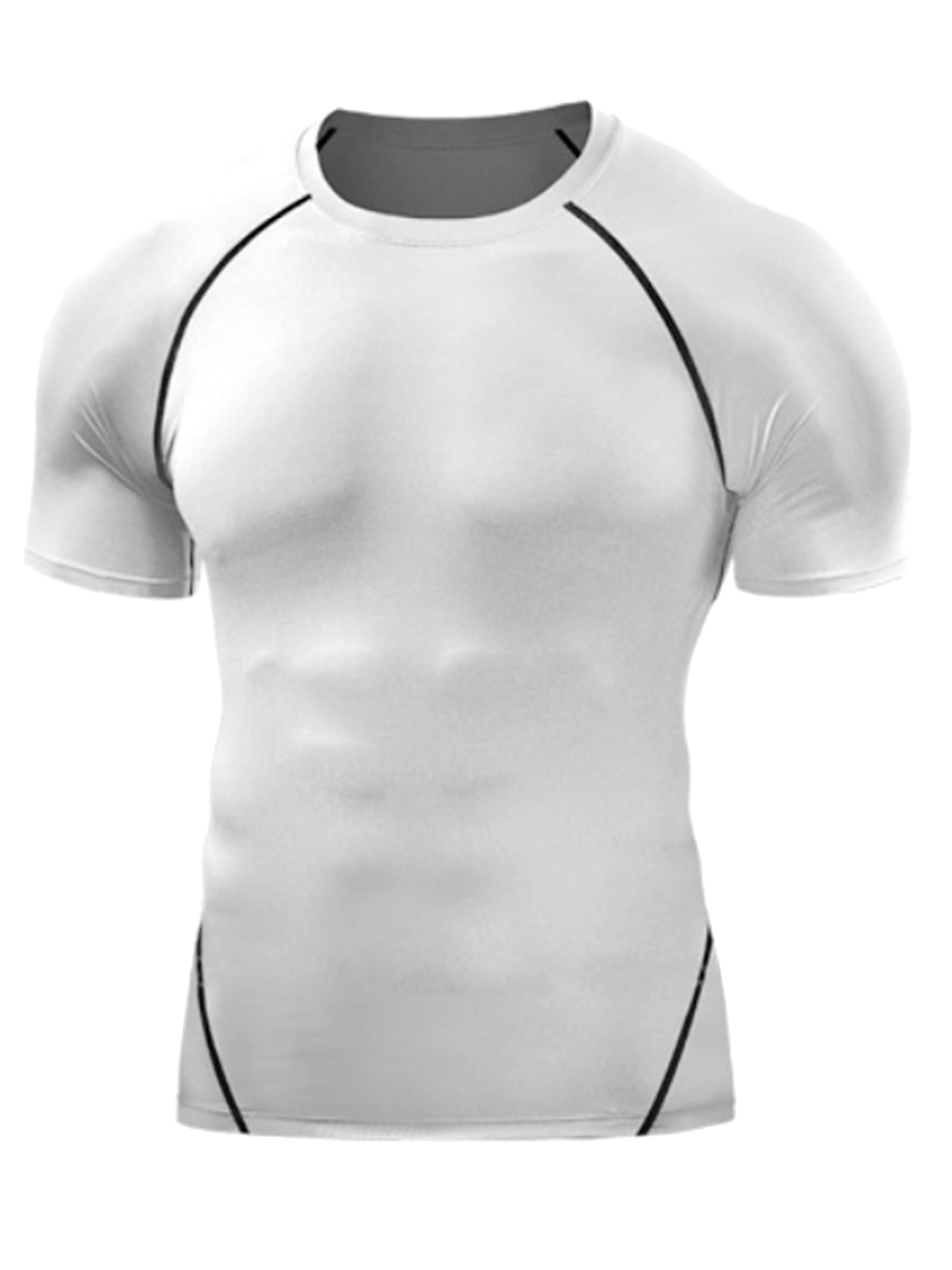 Mens Short Sleeves Compression Tops Sportswear T-Shirts Bodybuilding Tee Quick Dry Tops