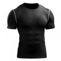 Mens Short Sleeves Compression Tops Sportswear T-Shirts Bodybuilding Tee Quick Dry Tops