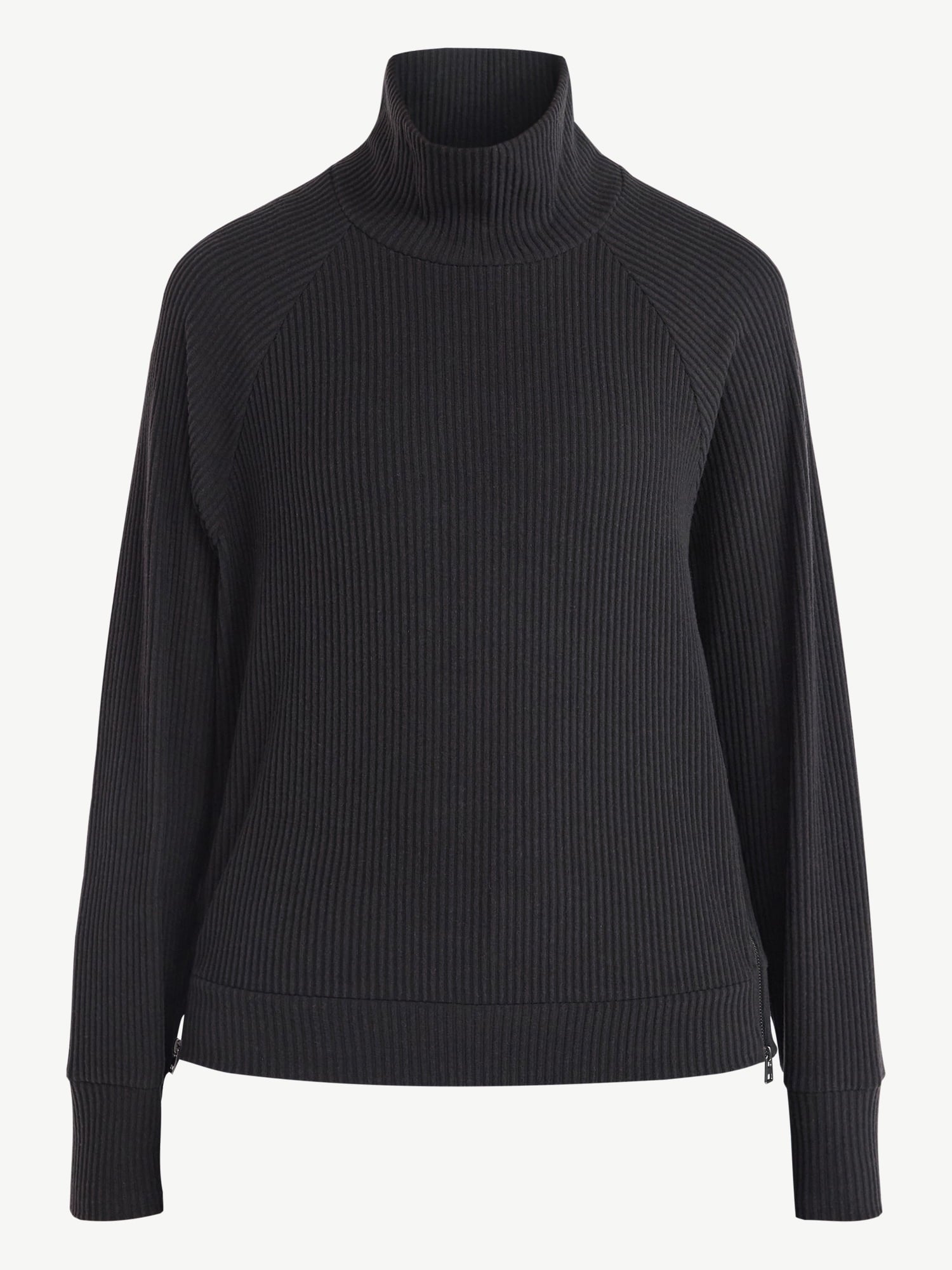 Avia Women's Corded Open Neck Polo Top with Long Sleeves, Sizes XS-3XL